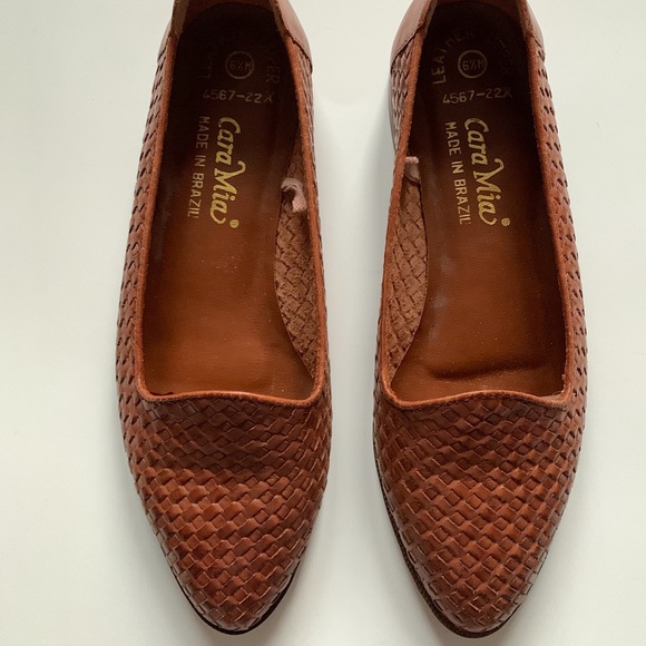 Vtg Cara Mia Woven Flats - Picture 1 of 4